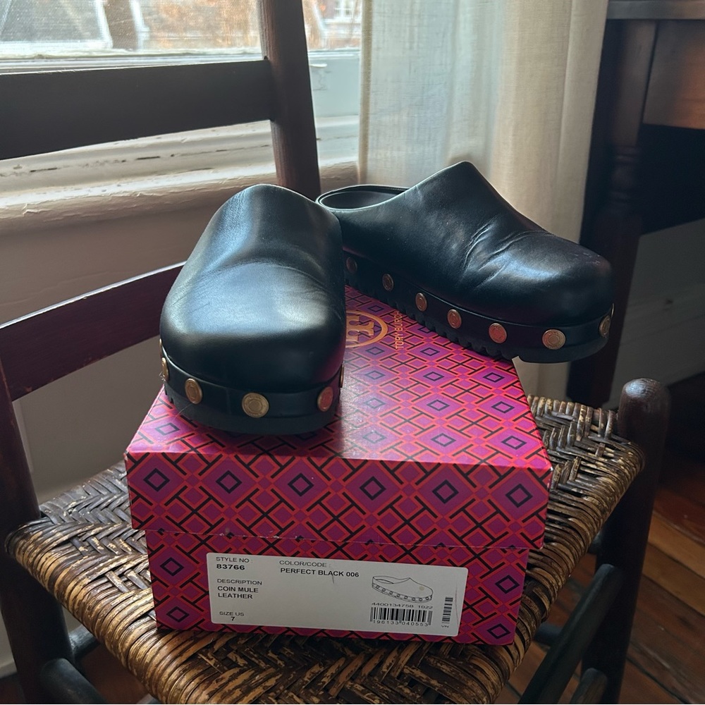 Tory Burch Coin Mules